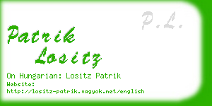 patrik lositz business card
